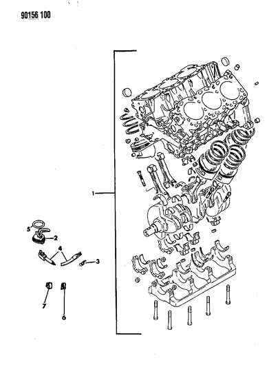 1990 Chrysler New Yorker Short Engine Diagram