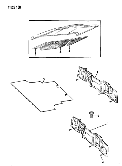 1991 Jeep Grand Wagoneer Insulation Diagram