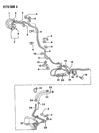 1991 Dodge Ram 50 Fuel Lines Diagram 3