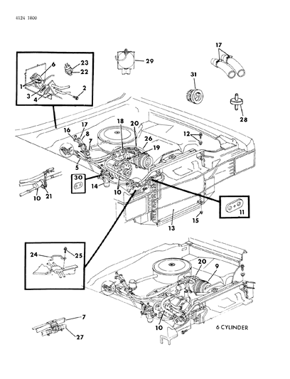 1984 Dodge Diplomat Plumbing - A/C & Heater Diagram