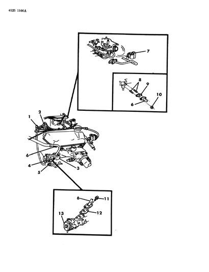 1984 Dodge Aries EGR System Diagram 1