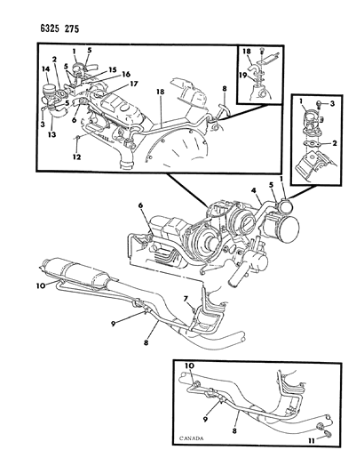 1987 Dodge Dakota Air Pump Tubing Diagram 3