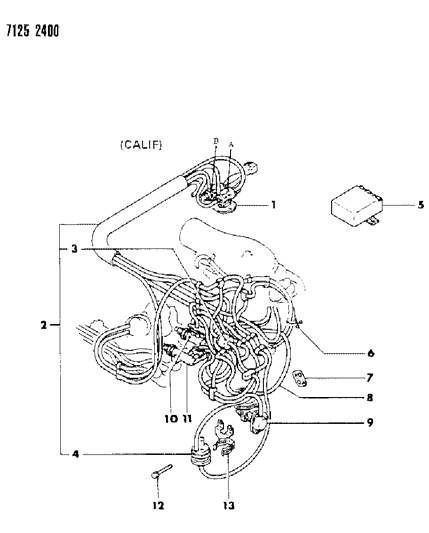 1987 Dodge Omni EGR System Diagram 6