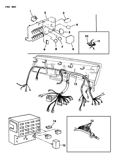 1984 Chrysler Laser Instrument Panel Wiring Diagram