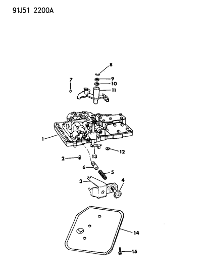 1991 Jeep Grand Wagoneer Valve Body Diagram