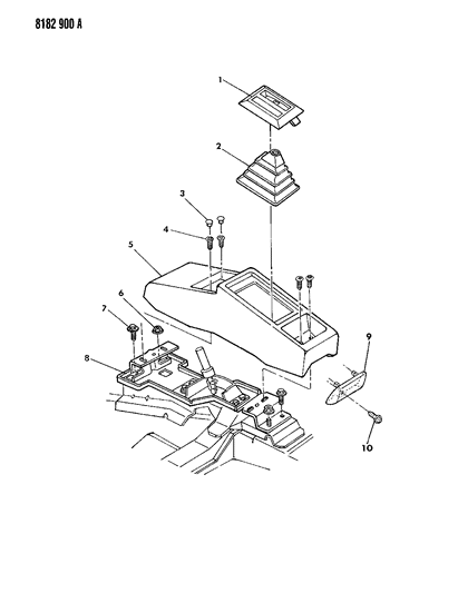 1988 Dodge Shadow Consulate Diagram 1