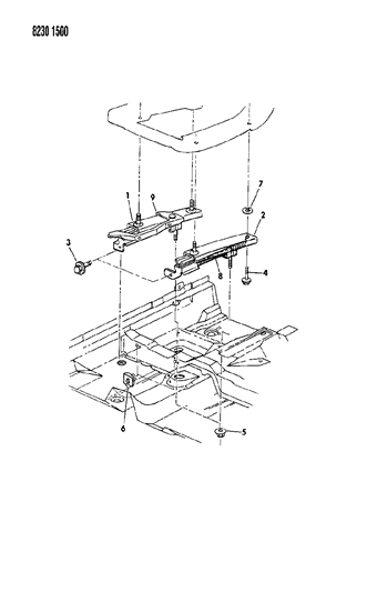 1988 Dodge Omni Adjuster - Manual Diagram