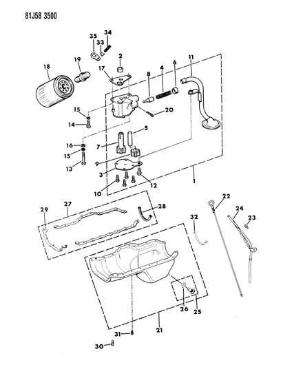 1986 Jeep Wrangler Engine Oiling Diagram 1