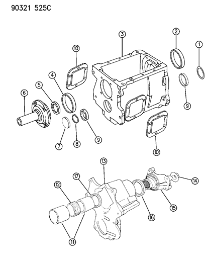1993 Dodge D150 Transmission Diagram