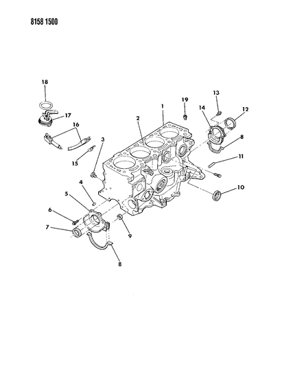 1988 Dodge Aries Cylinder Block Diagram 2