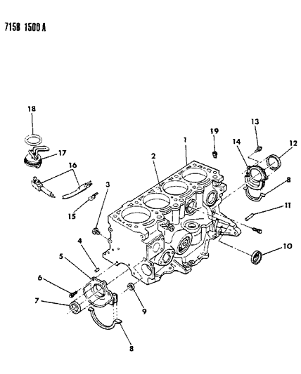 1987 Dodge Lancer Cylinder Block Diagram 2