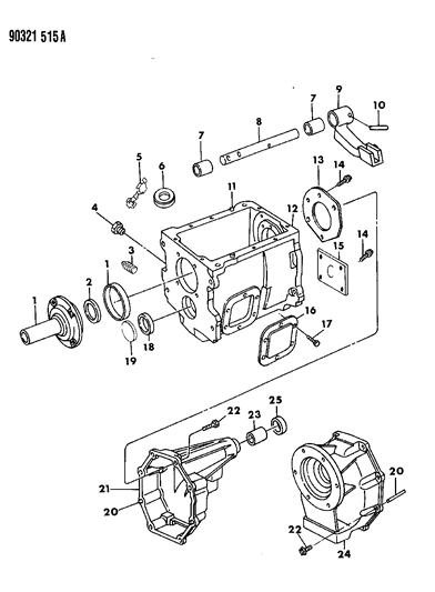 1993 Dodge W250 Plug-COUNTERSHAFT Diagram for 4637689