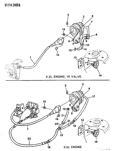 1991 Chrysler LeBaron GTC Speed Control Diagram 2