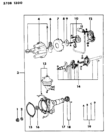 1985 Dodge Colt Distributor Diagram 1