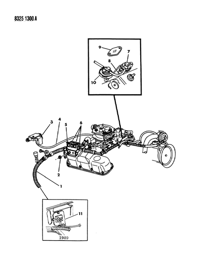 1988 Dodge Dakota EGR System Diagram 2