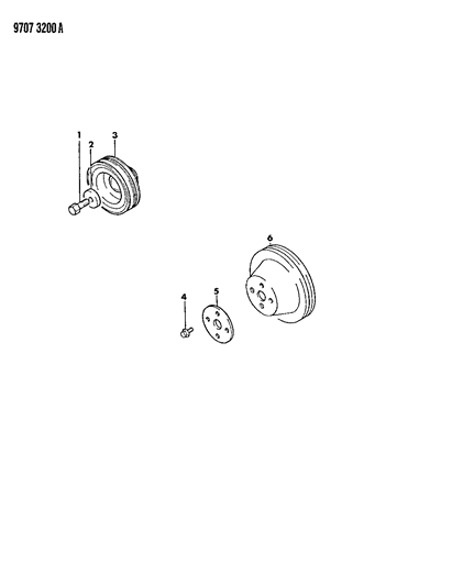 1989 Chrysler Conquest Drive Pulleys Diagram