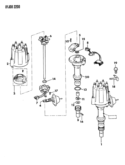 1985 Jeep Cherokee Distributor Diagram 2