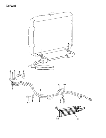 1989 Dodge Ram 50 Oil Cooler Lines Diagram 2