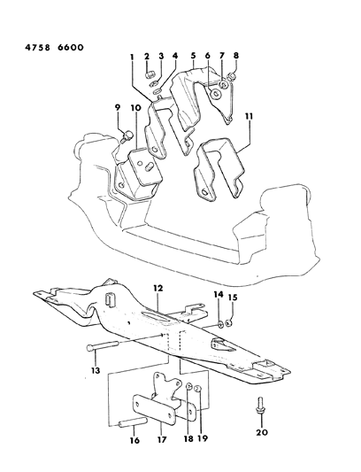 1984 Dodge Ram 50 Engine Mounts Diagram 2