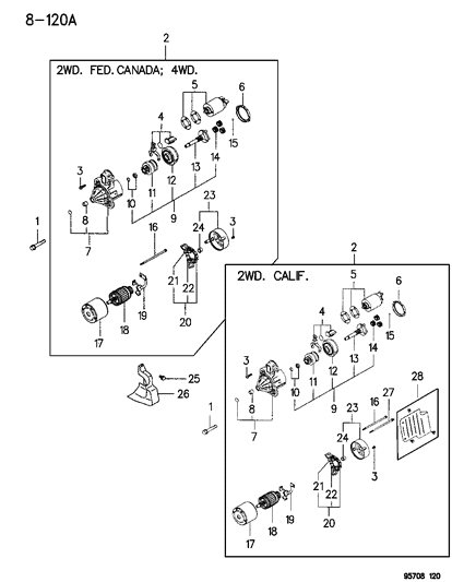 1996 Dodge Stealth Starter Diagram