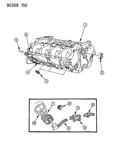 1993 Dodge Ramcharger Cylinder Block Diagram 4