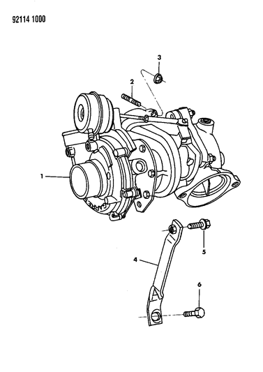 1992 Chrysler Town & Country Turbo Charger Diagram