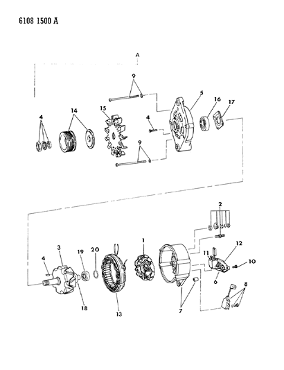 1986 Dodge 600 Alternator Diagram 4