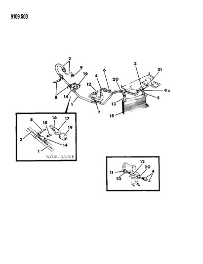 1989 Dodge Diplomat Engine Oil Cooler Diagram