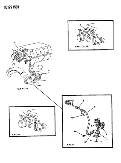 1990 Chrysler Town & Country EGR System Diagram 3