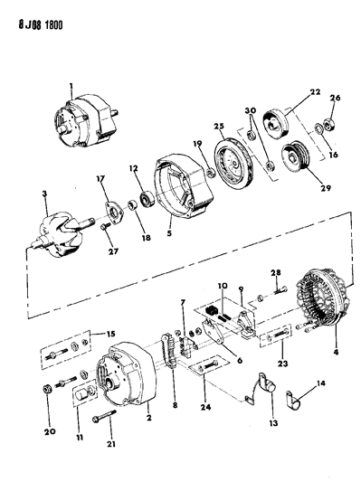 1990 Jeep Wrangler Alternator Diagram