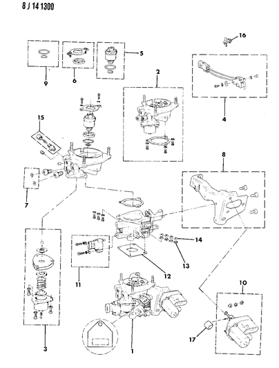 1987 Jeep Wrangler Throttle Body Diagram