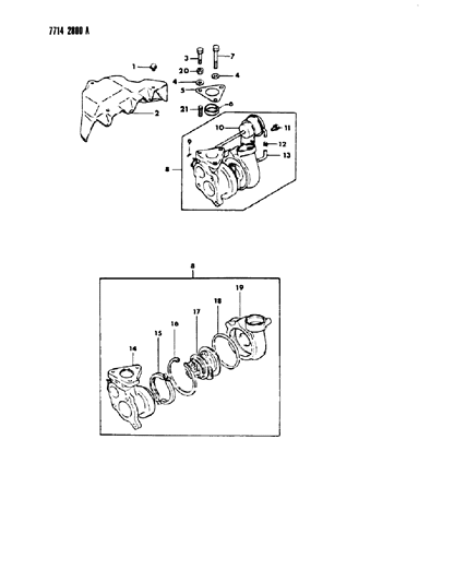 1987 Dodge Colt Turbo Charger Diagram