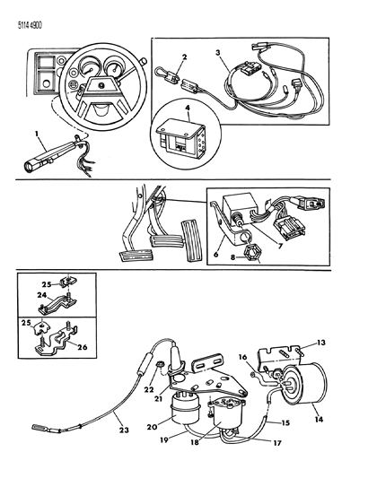 1985 Dodge Caravan Speed Control - Electronic Diagram 1