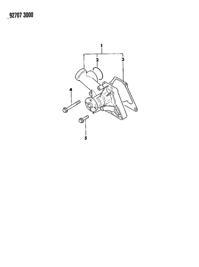 1993 Dodge Colt Water Pump Diagram 1