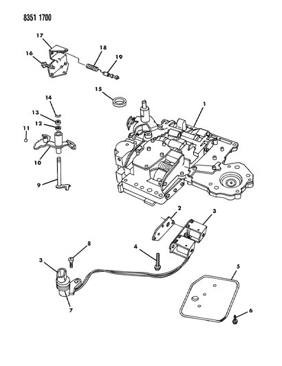 1989 Dodge D250 Valve Body Diagram 1