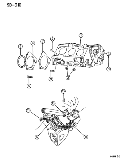 1995 Dodge Caravan Cylinder Block Diagram 3