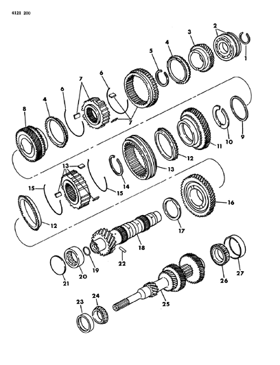 1984 Dodge Aries Gear Train Diagram 1