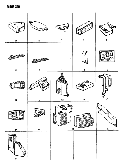 1990 Chrysler TC Maserati Modules Diagram