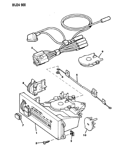 1984 Jeep Cherokee Controls, Heater And Air Conditioning Diagram