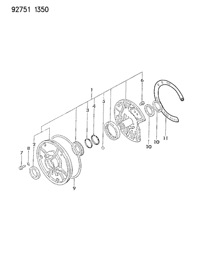 1994 Dodge Colt Oil Pump - Automatic Transaxle Diagram 3