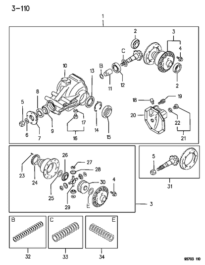 1995 Dodge Stealth Differential Diagram