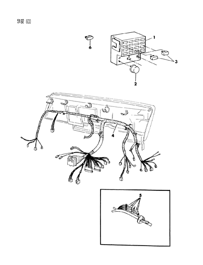 1985 Chrysler LeBaron Instrument Panel Wiring Diagram