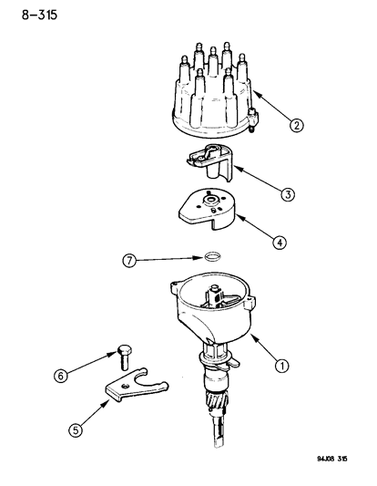 1995 Jeep Grand Cherokee Distributor Diagram 2