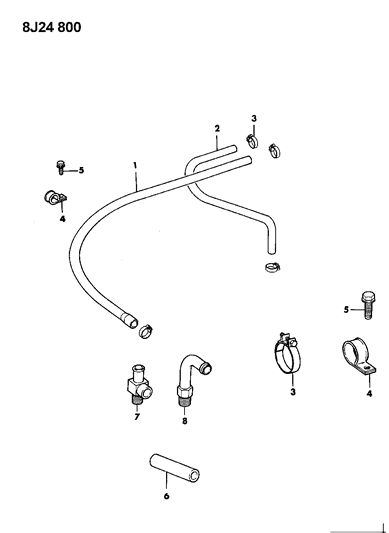 1987 Jeep Grand Wagoneer Heater Hoses Diagram