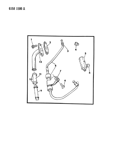 1986 Chrysler LeBaron Base Oil Lines Diagram