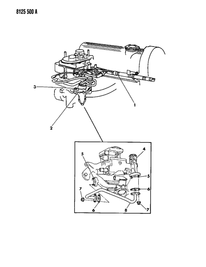 1988 Dodge Daytona EGR System Diagram 1