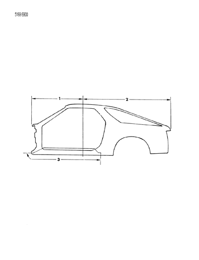 1985 Dodge Daytona Aperture Panels Diagram