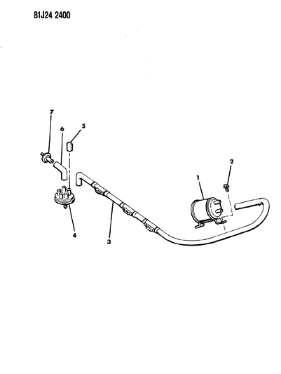 1986 Jeep Wagoneer Vacuum Lines - A/C Diagram