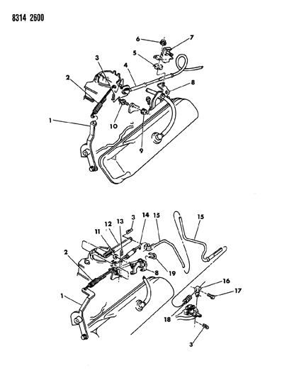 1988 Dodge W250 Throttle Control Diagram 3