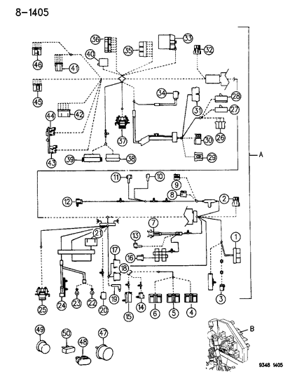 1996 Chrysler LHS Fuse-Circuit Diagram for 4604235
